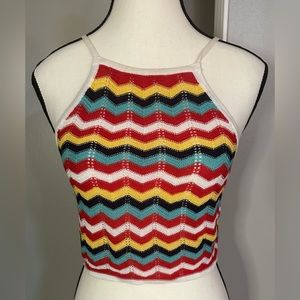 🩵4 items for $30- Forever 21 knitted drawstring halter top Really cute 010